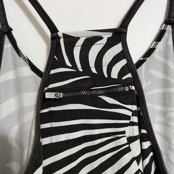 NWT Free People Movement Printed Hot Shot Romper in Zebra - Picture 10 of 11
